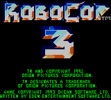 Заставка игры RoboCop 3